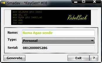 Download | Jamu Kigen SmadAV Pro dengan nama agan sendiri Www.flycom.tk