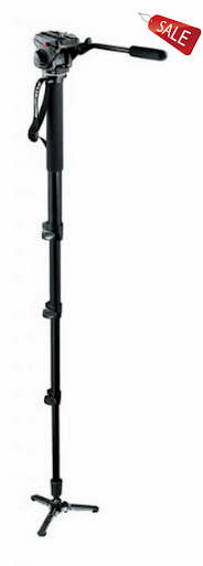 Manfrotto 561BHDV-1 Fluid Video Monopod with Head