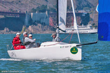 J/70 sailing on San Francisco Bay