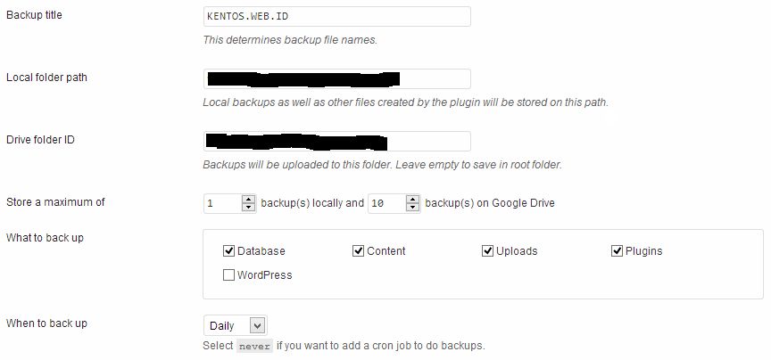 Cara Otomatis Backup Data WordPress Blog ke Google Drive