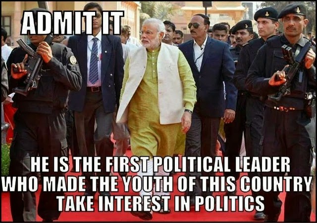 Narendra Modi first leader who made the youth of this India take interest in politics : Effect of Narendra Modi 