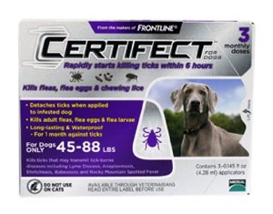  Certifect for Dogs 45-88 lbs 3 month supply