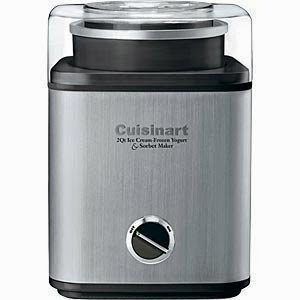  Cuisinart Pure Indulgence Ice Cream Maker, Sorbet and Frozen Yogurt Maker