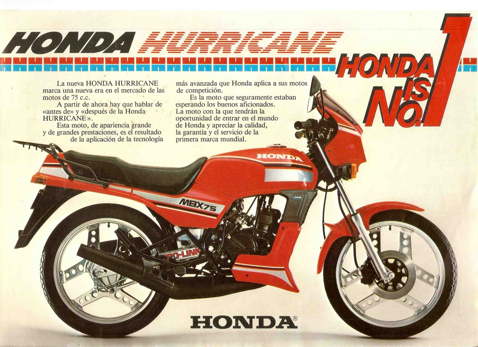 VOROMV Moto: Historia de la Moto - Honda Hurricane MBX75