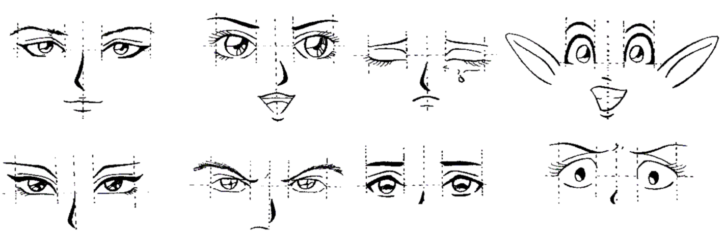 Blog José Petri: Desenhando um Personagem Feminino – Exemplos e estilos de  olhos Par…