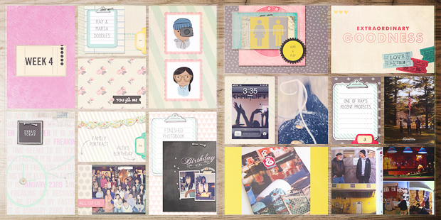 Project Life // Week 4 // 2 page view