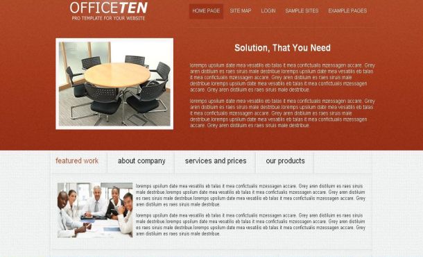 Business Office Red Free Joomla Theme Template Business Office Red Free Joomla Theme Template