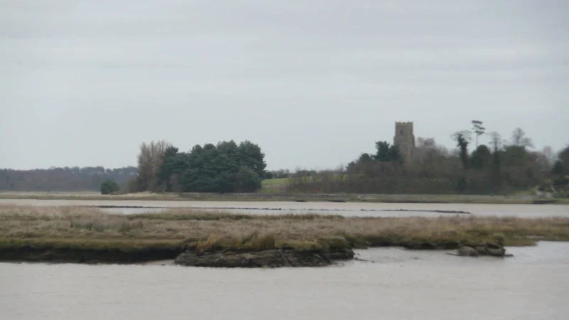 Iken from across the marsh