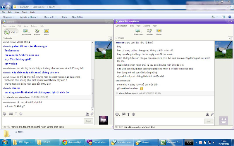 Clone được nick YAHOO hả anh em