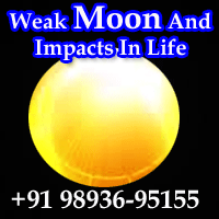 Weak Moon And Impacts In Life With Remedies