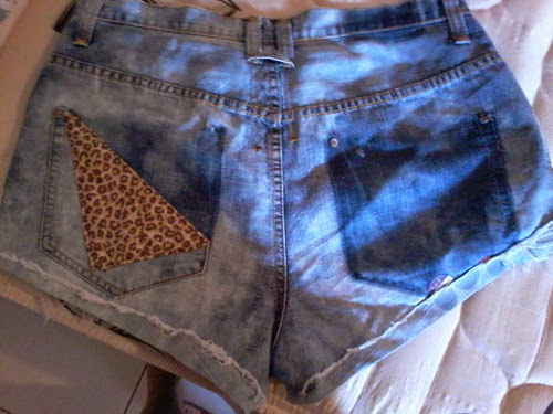 ideia para customizar short jeans