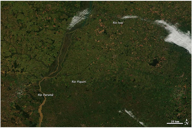 Importantes inundaciones en Brasil, Paraguay y Argentina