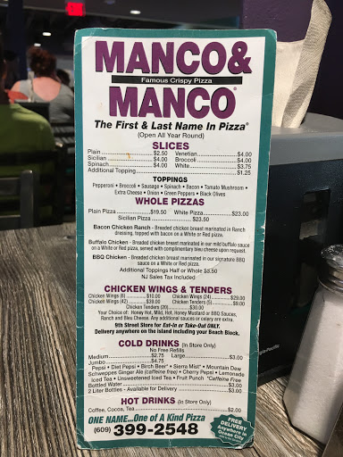 Pizza Restaurant «Manco & Manco Pizza», reviews and photos, Broadwalk & E 12th St, Ocean City, NJ 08226, USA