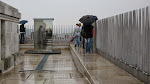 A view of the rainy Arc roof