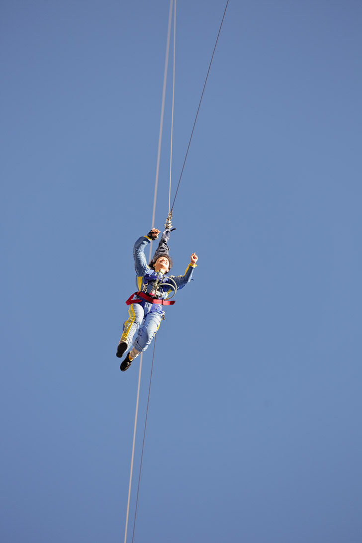 Jump off the Stratosphere with SkyJump Las Vegas.