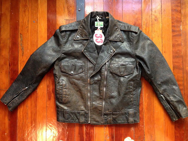 LVC: Levi's Vintage Clothing Leather Biker Jacket in Black