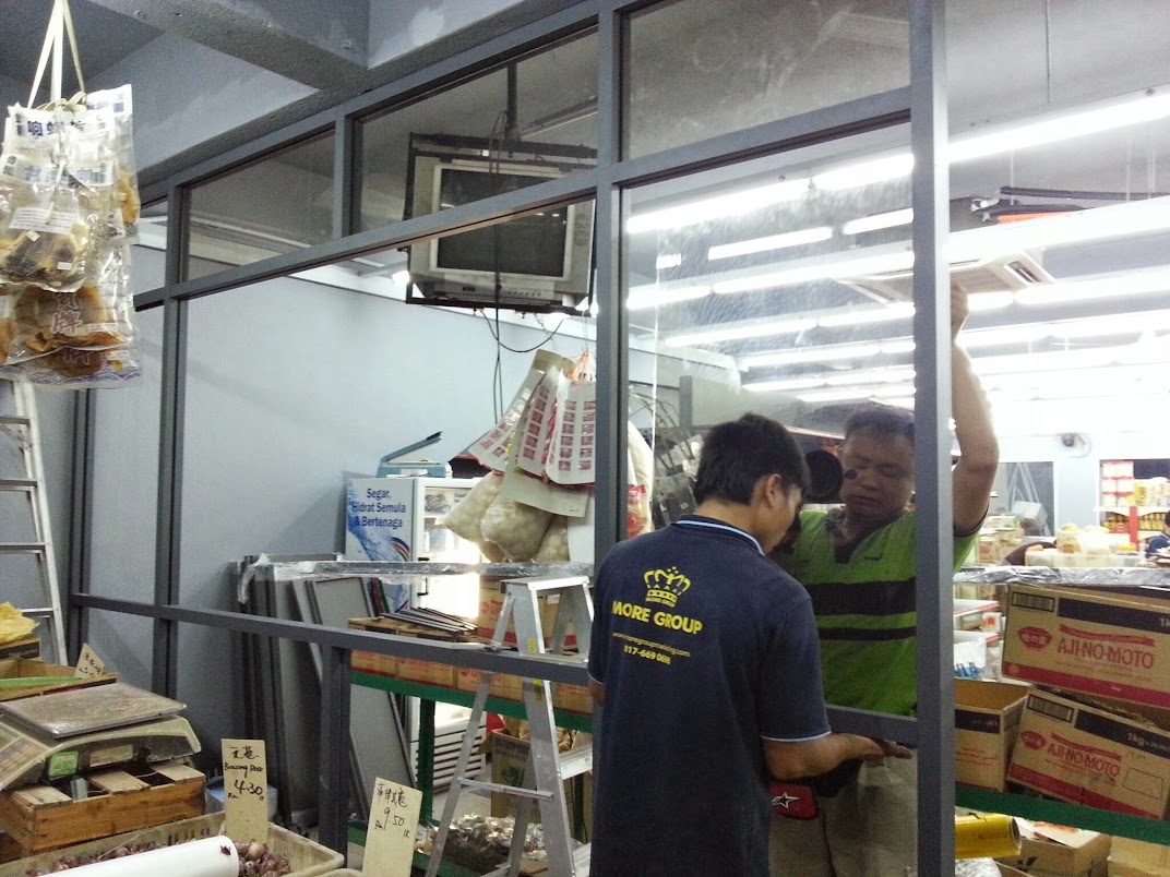 install glass panel