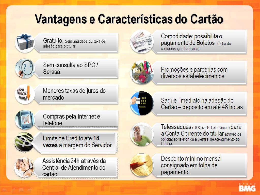 CREDICERTO FINANCEIRA: CARTÃO DO SERVIDOR BMG CARD MASTER