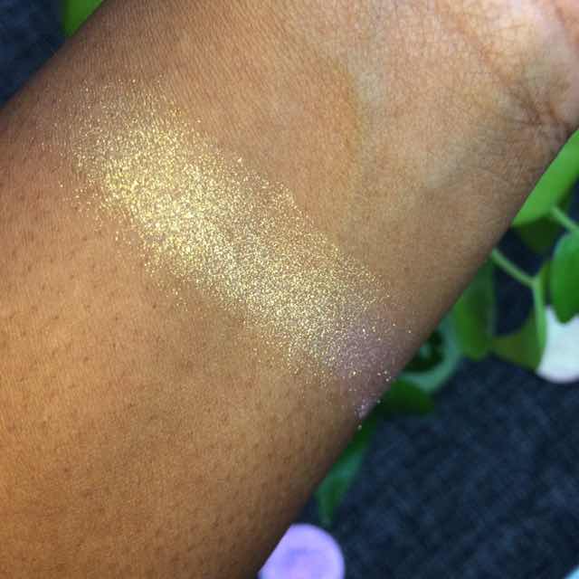 Devinah Cosmetics - Pixy Stix swatches on dark skin