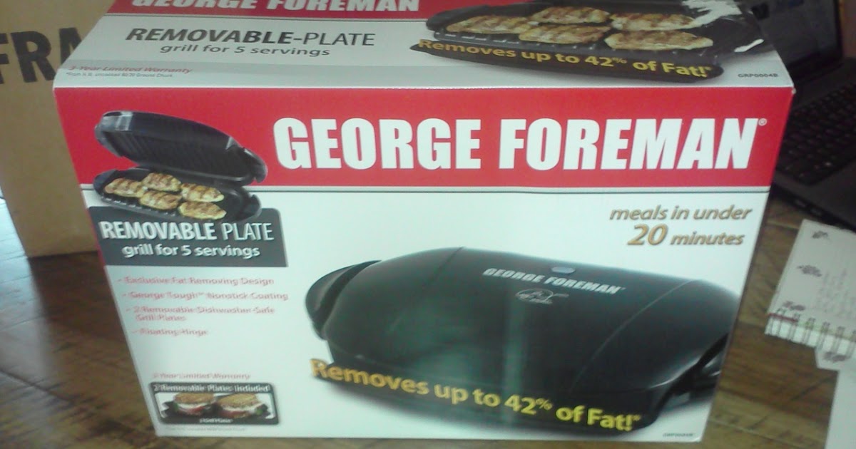 George Foreman Removable-Plate Grill Review - Mommy's Block Party
