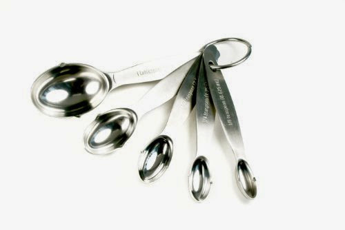 Fox Run 5-Piece Steel Oval Measuring Spoons