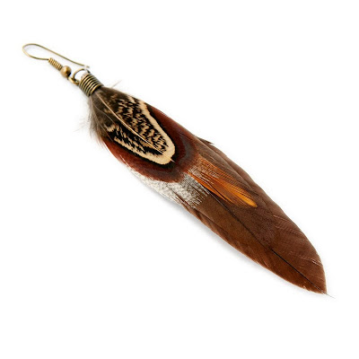 Mad Lady Shop | Indian Style Feather Earrings