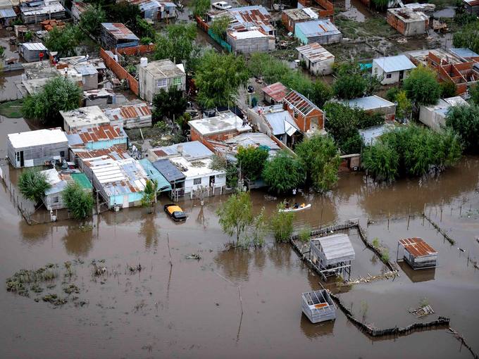 Históricas inundaciones en Argentina. Abril de 2013