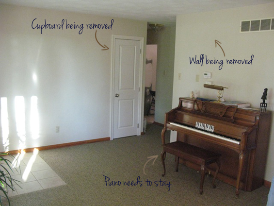 Entry Room Makeover Before