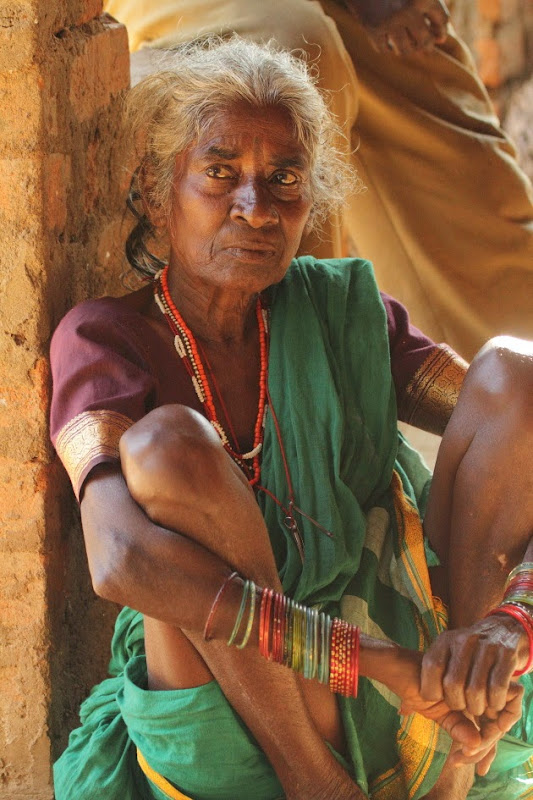 Elderly Gowli Tribe Woman near Dandeli, Karnataka