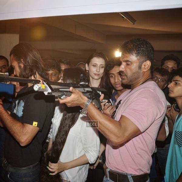 Suniel Shetty during the promotion of upcoming movie Desi Kattey, in Mumbai, on July 14, 2014. (Pic: Viral Bhayani)