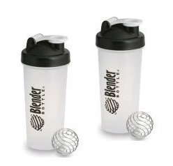  Blender Bottle Protein Shaker with Blenderball Portable Mixer 28oz Shaker Bottle (Set of 2 Black!)