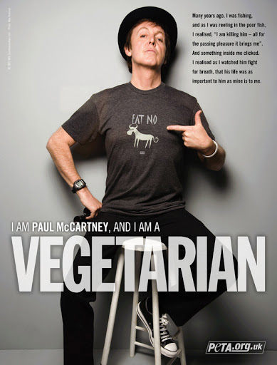 I am Paul McCartney, and I am a Vegetarian