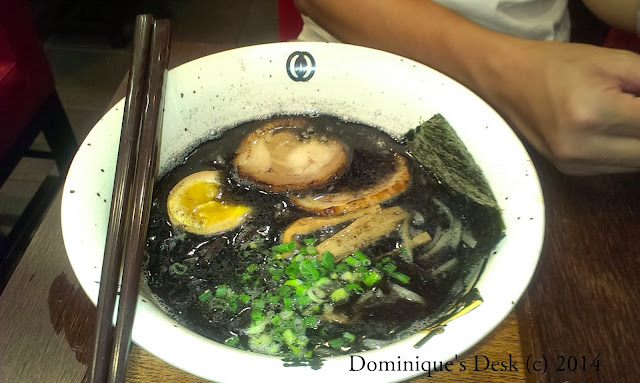 Ramen with black soup base