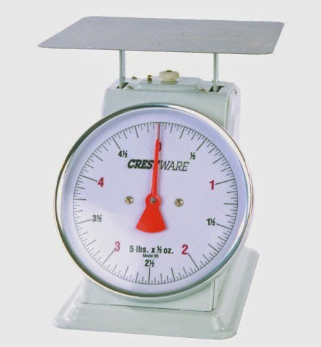  Crestware Heavy Duty Scale 8-Inch Dial Face, 20-Pound by 1-Ounce