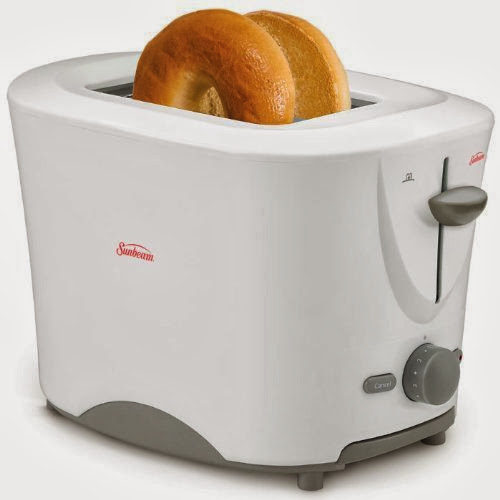  SUNBEAM ToastLogic Extra-Wide 2-Slice Toaster - White