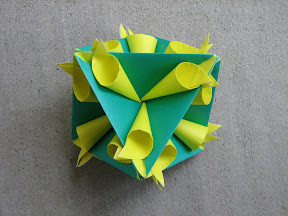 Twirl Octahedron from Meenakshi Mukerji's "Marvelous Modular Origami".