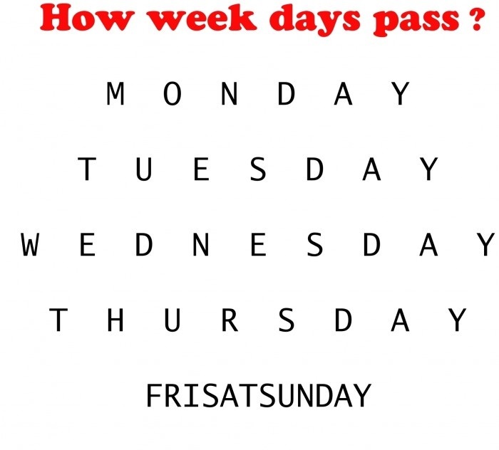 How Weekdays Pass