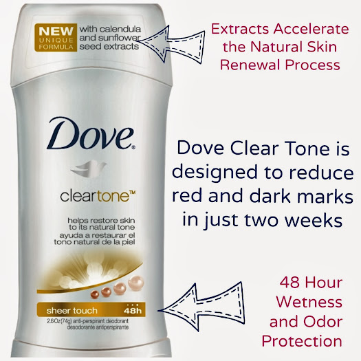 Combat Underarm Irritation with New Dove Clear Tone Anti-Perspirant/Deodorant #MC