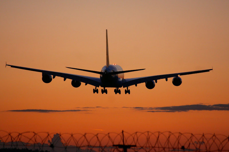 Небо, самолёт, стюардесса. Фото из путешествий.