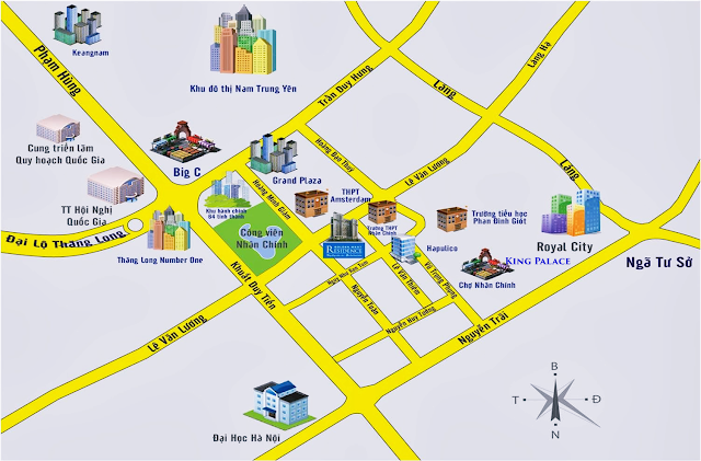 Vị trí đắc địa của chung cư King Palace Vị trí đắc địa của chung cư King Palace