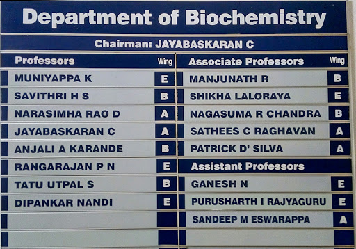 Department of Biochemstry, Indian Institute of Science, Devasandra Layout, Bengaluru, Karnataka 560012, India, University_Department, state KA