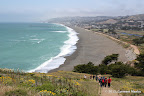 Sharp Park Beach as seem from atop Mori Point