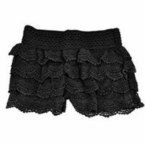 <br />Daditong Women's Crochet Tiered Lace Retro Shorts