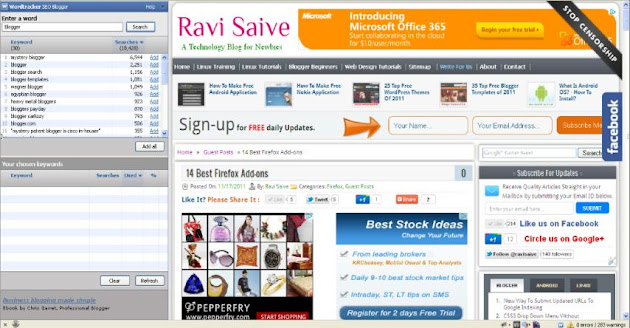 SEO Blogger Firefox Extension