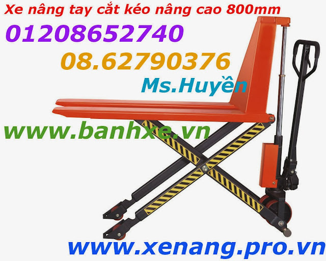Xe nâng tay cắt kéo nâng cao 800mm giá rẻ - www. xenang. pro. vn - 01208652740