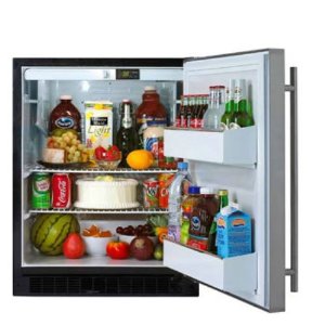  Marvel 6ADAM-BS-F-LL 5.4 cu. ft. ADA Built In Refrigerator with Lock and Stainless Full Wrap Door