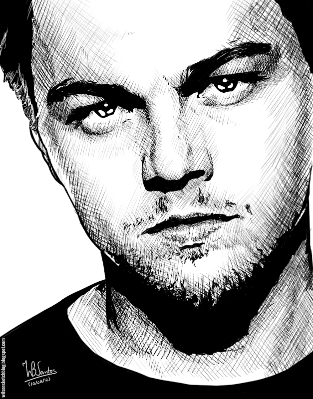 Ink drawing of Leonardo DiCaprio, using Krita 2.4. Ink drawing of Leonardo DiCaprio, using Krita 2.4.