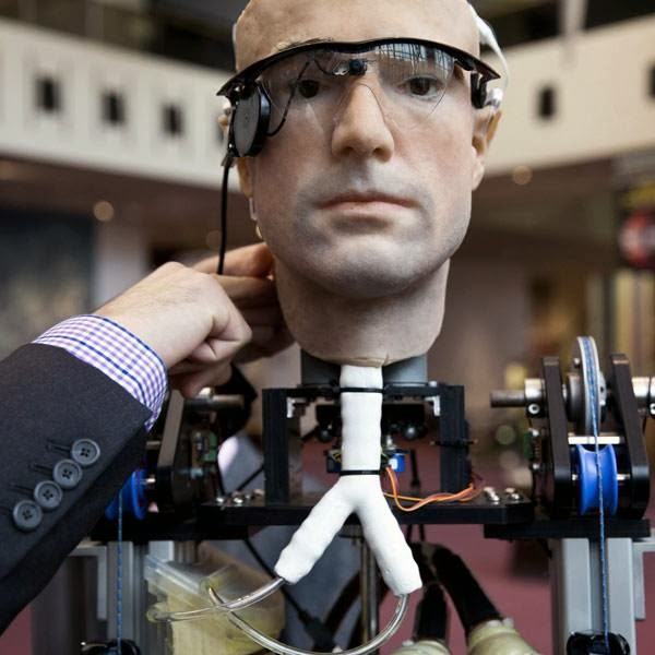 Check out the robot "The Incredible Bionic Man" at the Smithsonian National Air and Space Museum in Washington. The robot is the World's first-ever functioning bionic man made of prosthetic parts and artificial organ implants.