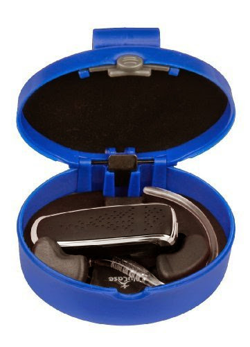  Navy Blue, Universal Bluetooth Headset Carrying/Protection Case (Large BluCase). Compatible with most Jabra, Motorola, Phantronics, Jawbone, Samsung, BlueAnt, Nokia, and other brands of Bluetooth headsets.
