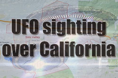 Black And Purple Ufo Flies Across Simi Valley California